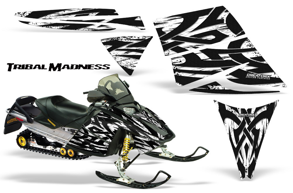 Ski-Doo Rev Graphics Kit Tribal Madness White